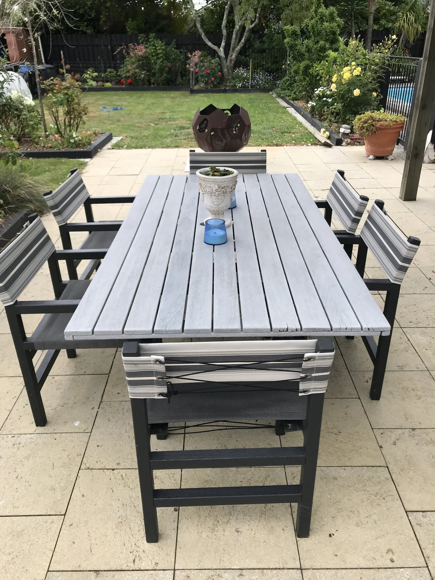 Replacement acrylic canvas seat and back for a director's chair