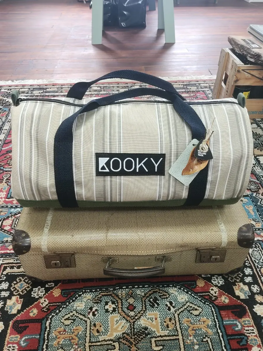 Kooky Canvas duffle bag, one of a kind